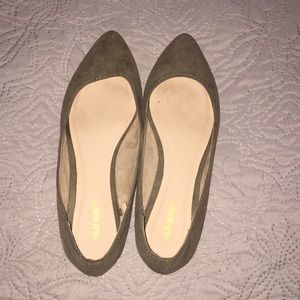 Old navy army green flats